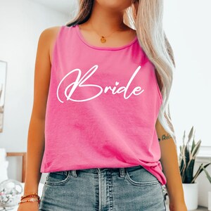 Bride Tank Top Gift for Bride Bachelorette Tank Bride Tank Top - Cute Wedding Party Gift Idea for Bridesmaids & Beach Wedding