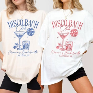 Custom Cocktail Bachelorette Shirts, Last Disco Bachelorette Party, Bridesmaid Shirt, Social Club Shirt,Luxury Bachelorette Merch,Disco Bach