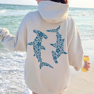 Hammer Kopf Hai Shirt Sparen Sie den Ozean Meeresbiologen Sweatshirt Geschenk Respektieren Sie die Einheimischen Hai Hoodie geschenkt für Tochter Natur Tops