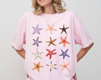 Starfish Shirt, Comfort Colors Starfish Shirt, Crustaceancore Shirt, Marine Life Tee, Conservation Shirt, Beach Day Tee, Ocean Lovers Shirt