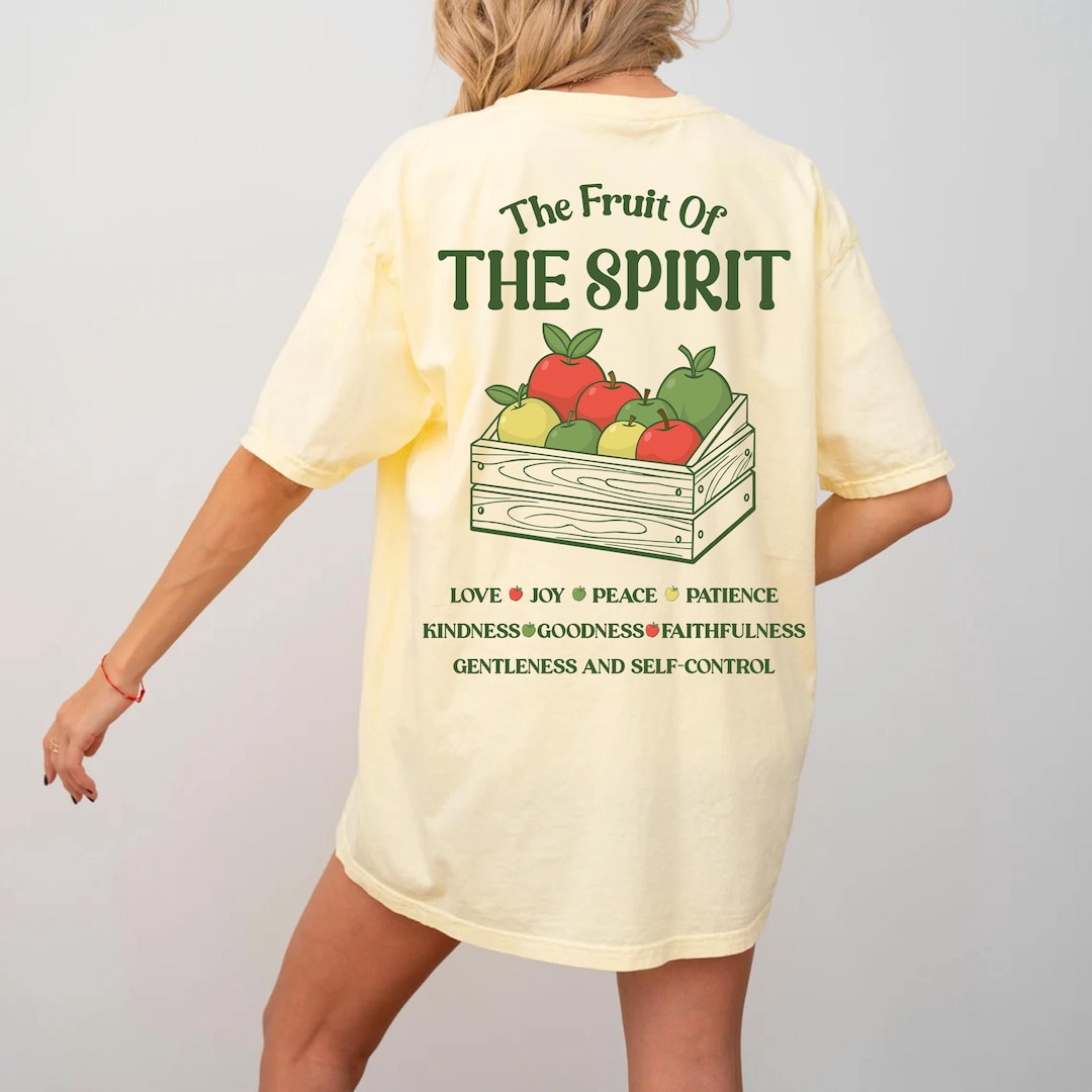 The Fruit of the Spirit Tshirt, Comfort Colors Christian Shirt, Bible ...