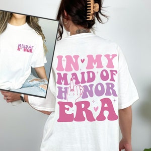 Maid of Honor Shirt, MOH Shirt, Bride Shirt, Bridesmaid Sweatshirt, Bridal Party Gift, Bridesmaid Gift, Bachelorette Party, Wedding Gifts