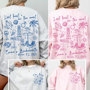Letzter Toast an der Küste Sweatshirt Strand Junggesellinnenabschied Shirts Küstenthemen Junggesellinnenabschied Hoodies Küstenpullover Geschenk Braut