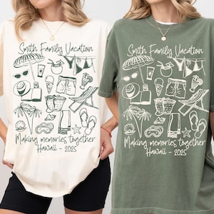 Custom Family Vacation 2025 Shirts, Making Memories Together Family Matching Tshirt, Personalized Family Beach Trip Shirt, Summer Family Tee