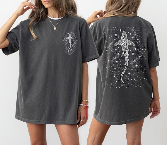 Leopard Shark Shirt, Ocean Shark Tee, Cosmic Shark Shirt, Sea Life Graphic Tee, Shark Lover Gift, Comfort Colors Shark Shirt,Marine Life Tee