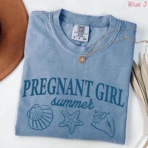 Koszulka letnia dla ciężarnej dziewczyny, wygodna koszulka plażowa z informacją o ciąży, koszulka z nadrukiem na prezent na baby shower, koszulka dla mamy na dzień matki