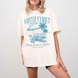 Custom Family Vacation 2025 Shirts, Personalized Family Beach Trip Shirt, Making Memories Together Family Matching Tshirt, Summer Family Tee