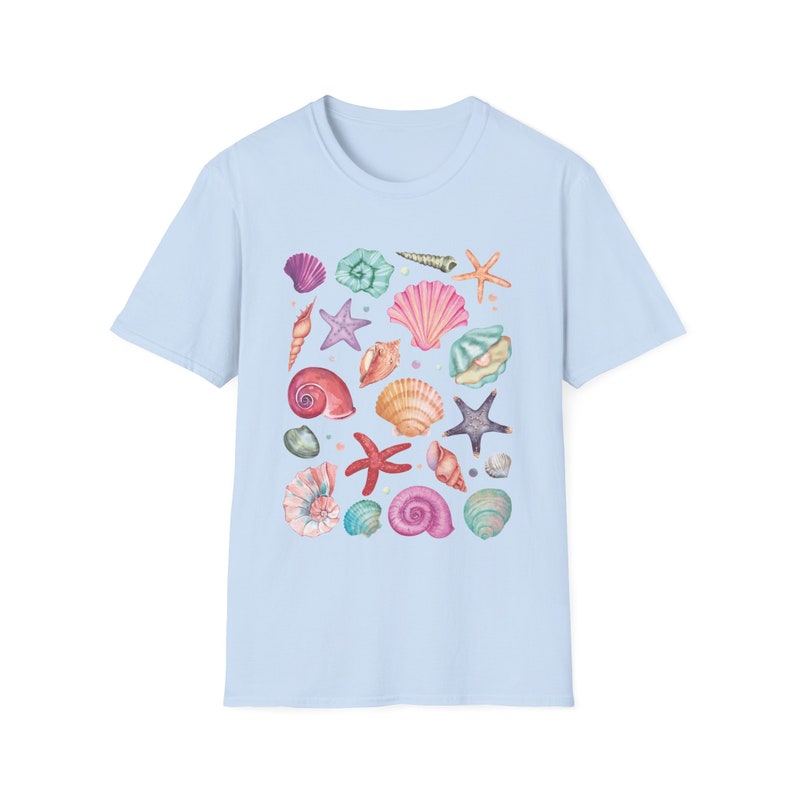 Muschel Shirt, Muschel T-Shirt, Mermaidcore Kleidung Muschel Tshirt, trendiges Ozean Tier Shirt, Beachy Shirt, Meerjungfrau Shirt, Marine Life T-Shirt Bild 10