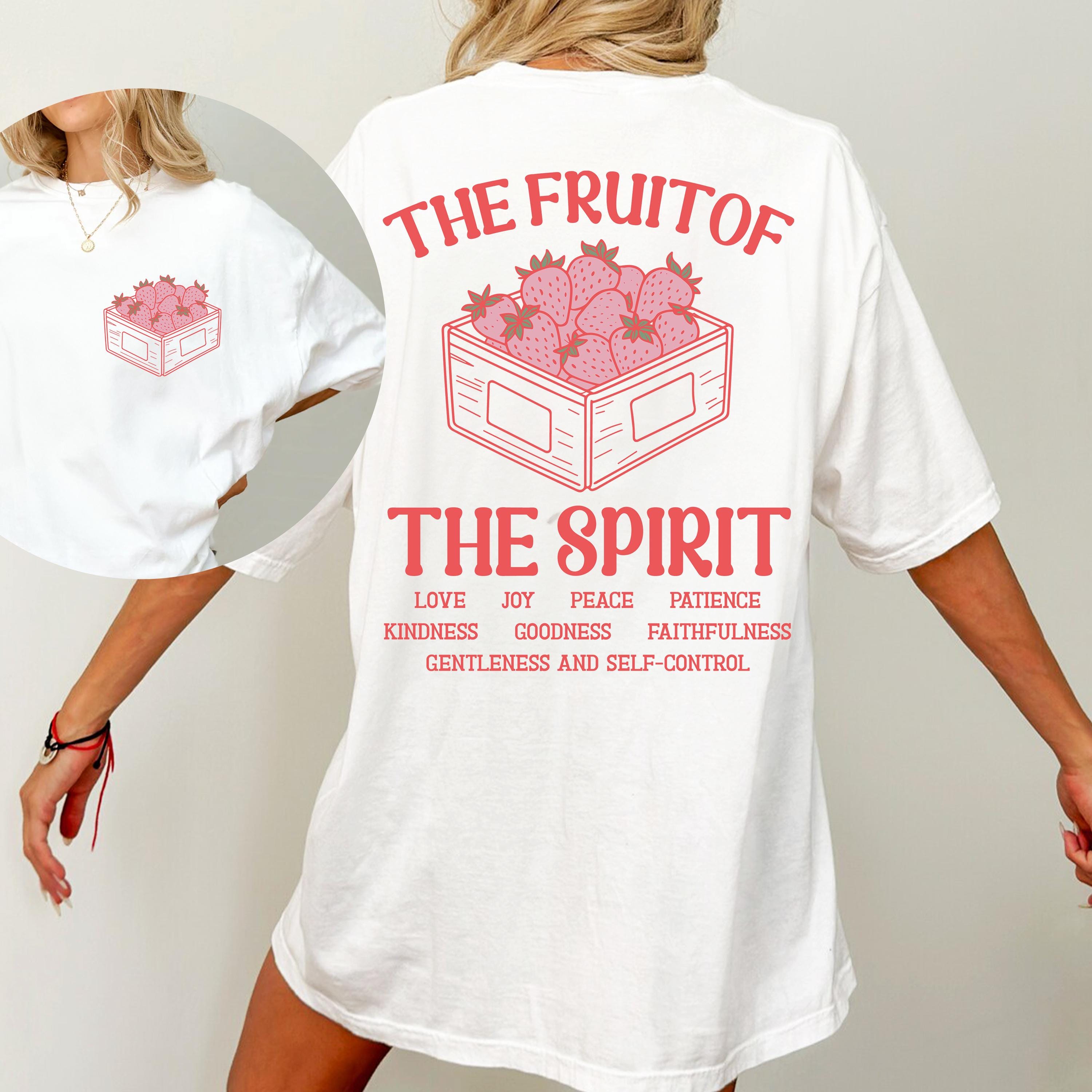 The Fruit of the Spirit Tshirt, Comfort Colors Christian Apparel Shirt ...