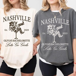 Custom Nashville Bachelorette Shirts, Social Club Shirt, Personalized Girls Trip Shirt, Nashville Bach Party, Custom Location, Cocktail Club