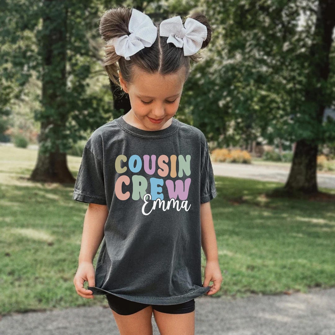 Personalized Groovy Cousin Crew Kids Shirt, Retro Custom Matching ...