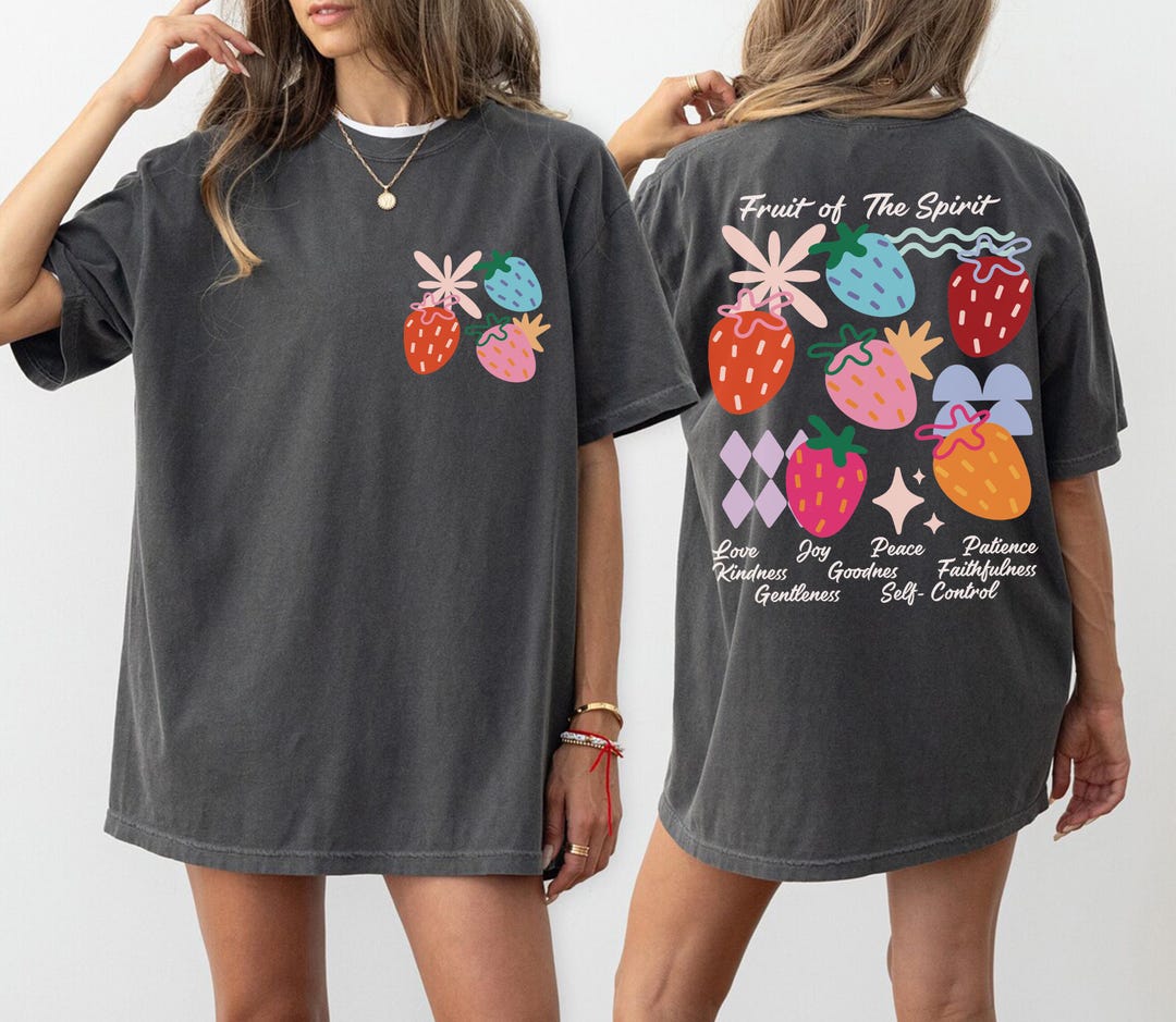 Fruit of the Spirit Christian Shirt, Boho Faith T-shirt, Comfort Colors ...