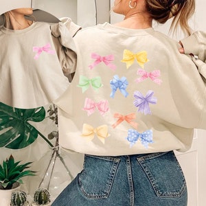 Bow Coquette Aesthetic T Shirt, Coquette Bow Balletcore Preppy, Ribbon Graphic Tee Oversized, Teenage Girl Gift Graphic Tee Aesthetic Hoodie