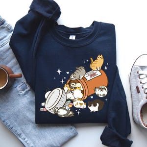 Antidepressant Cat Sweatshirt, Cat Mom Sweater, Funny Cat Shirt, Cat Lover Gift, Therapist Shirt, Cat Owner Gift, Mental Health Matter Shirt