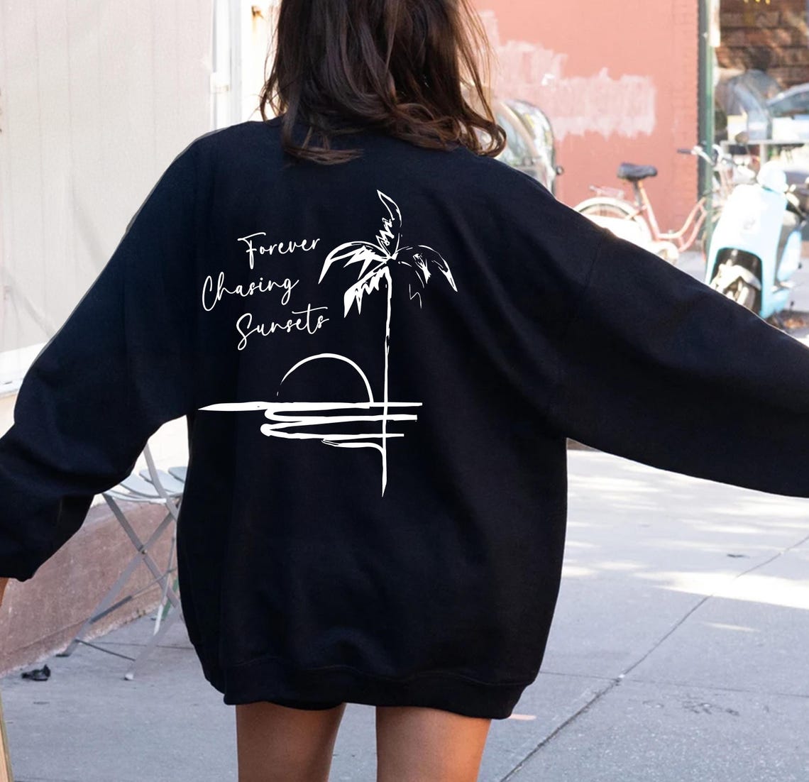 Sunset Sweatshirt - Beach Sweater - Beach Hoodies - Oversized Beachy ...
