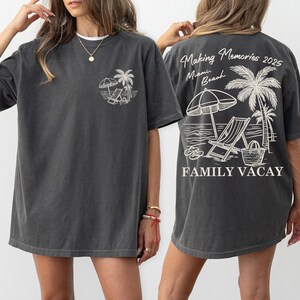 Family Vacation Shirts, Beach TShirt, Comfort Colors Family Beach Trip, Vacation 2025 Tee, Coastal T Shirt, Island Tropical, Family Vacay, 2