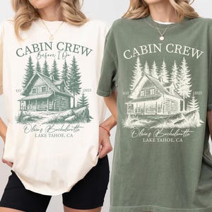 Custom Camp Bachelorette T-Shirt, Comfort Colors Cabin Crew Bachelorette Shirt, Mountains Bachelorette Party, Last Trail Before The Veil Tee