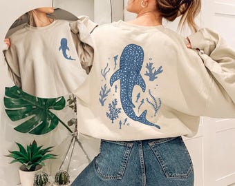 Wal Ocean Sweatshirt und Hoodie Beachy Hoodie Ocean Hoodie Kokosnuss Mädchen Jesus Hoodie, Christian Crewneck Over Fear Surf Hoodie Strand, Geschenk