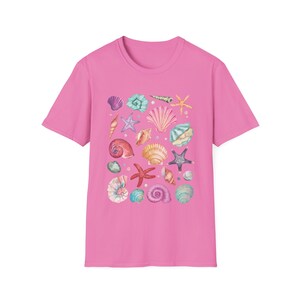 Muschel Shirt, Muschel T-Shirt, Mermaidcore Kleidung Muschel Tshirt, trendiges Ozean Tier Shirt, Beachy Shirt, Meerjungfrau Shirt, Marine Life T-Shirt Bild 9