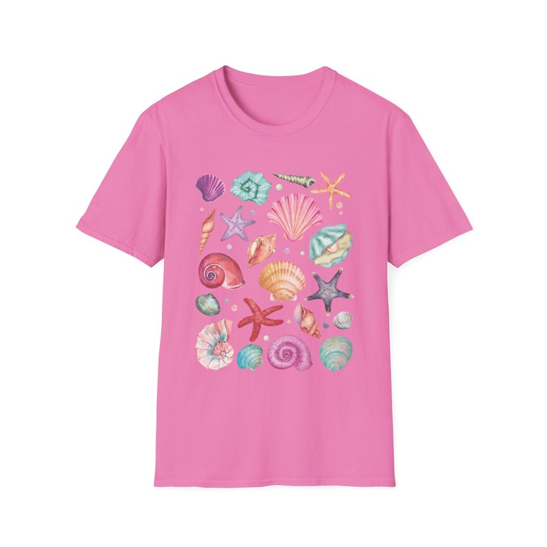 Muschel Shirt, Muschel T-Shirt, Mermaidcore Kleidung Muschel Tshirt, trendiges Ozean Tier Shirt, Beachy Shirt, Meerjungfrau Shirt, Marine Life T-Shirt Bild 9