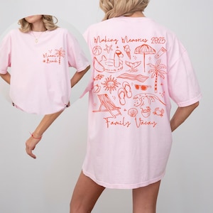 Family Vacation Shirts, Comfort Colors Beach TShirt, Family Beach Trip, Vacation 2025 Tee, Coastal TShirt, Island Tropical, Family Vacay Tee
