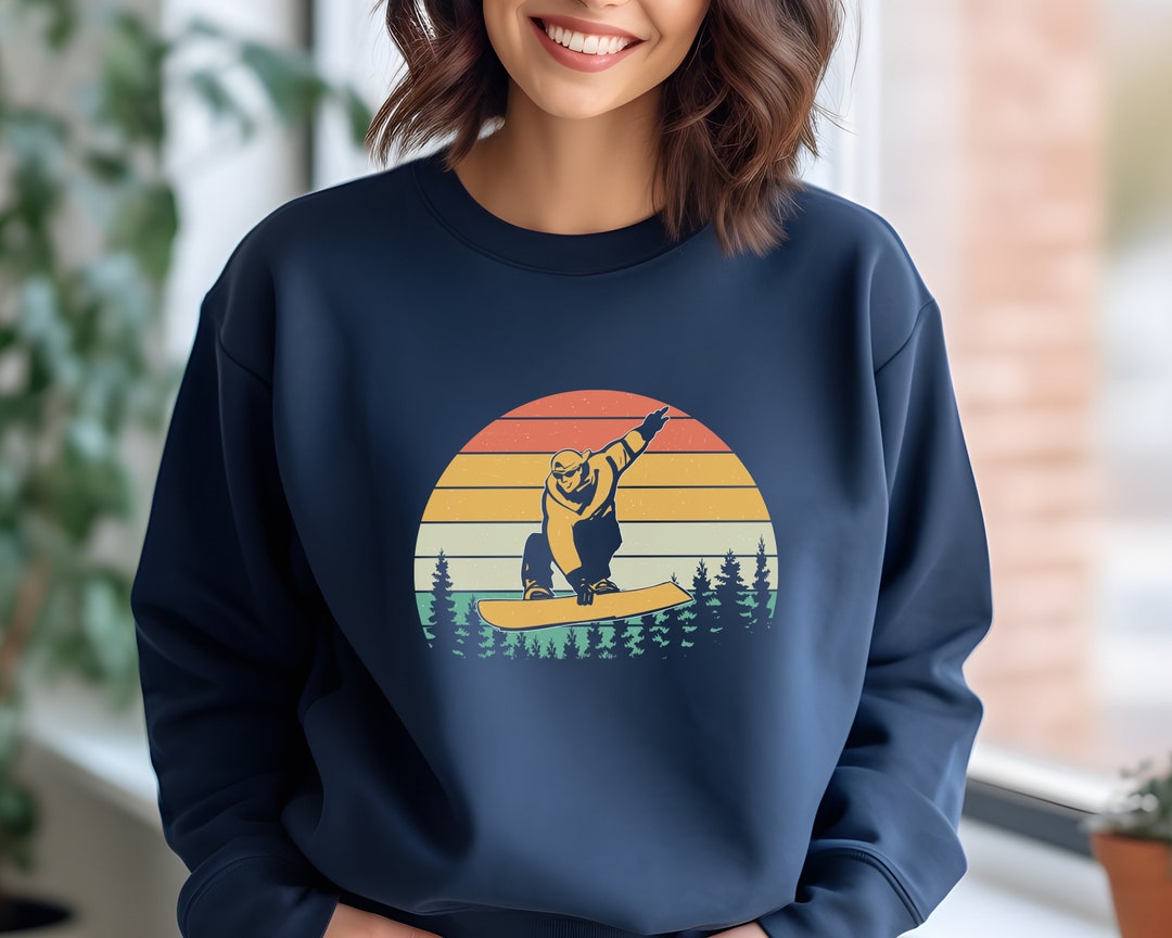 Unisex Snowboard Sweatshirt, Snowboard Gift, Snowboarding Sweater