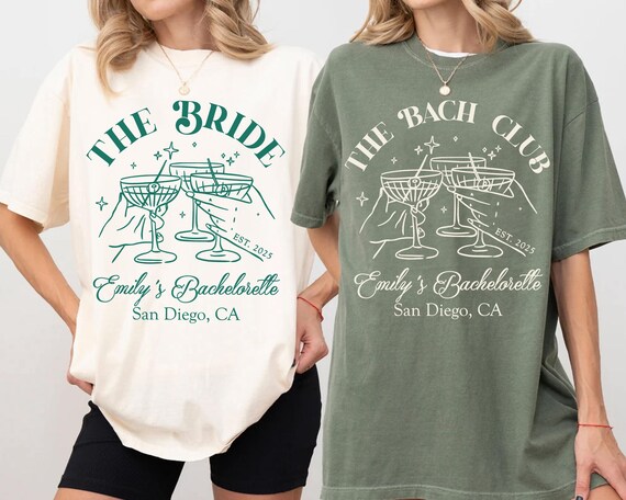 The Bach Club Bachelorette Shirts, Custom Location And Name Bachelorette Party Shirts, Social Club Luxury Bachelorette Party Gift Shirts
