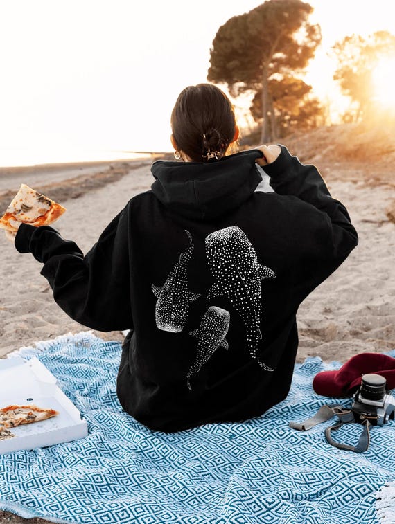 Whale Shark Hoodie, Ocean Inspired Style Sweatshirt For Ocean Lovers Gift, Diving Girl Hoodie, Coconut Beachy Girl TShirts, Sea life Gifts