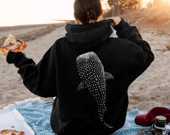Ozean inspirierter Stil Walhai Kapuzen-Sweatshirt, Mermaid Kern Hoodie, Kokosnuss Mädchen Müsli Mädchen Tshirt, Hawaii Earth Day, Walhai T-Shirt