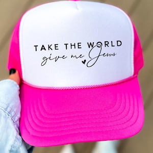 Christian Hat Trucker Cap Faith Inspired Christian Apparel Bible Scripture Clothing Hat Jesus Lover Trucker Hat Youth Group Hat Snapback