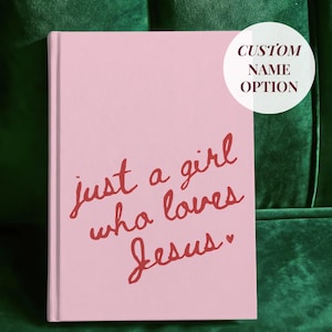 Prayer Journal Christian Bible Study Notebook Gift for Girl Who Loves Jesus Journal Bible Verse Notebook Sermon Notes Personalized Journal