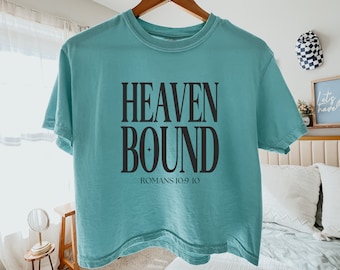 Camiseta corta cristiana para mujer con estampado de Jesús, diseño bíblico, regalo estético de ropa cristiana para ella.