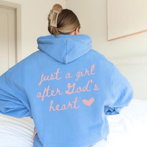 Girly Christian Hoodie Faith Inspired Sweatshirt Gods Love Shirt for Women Worship Sweatshirt with Inspirational Message Pink Faith Shirt