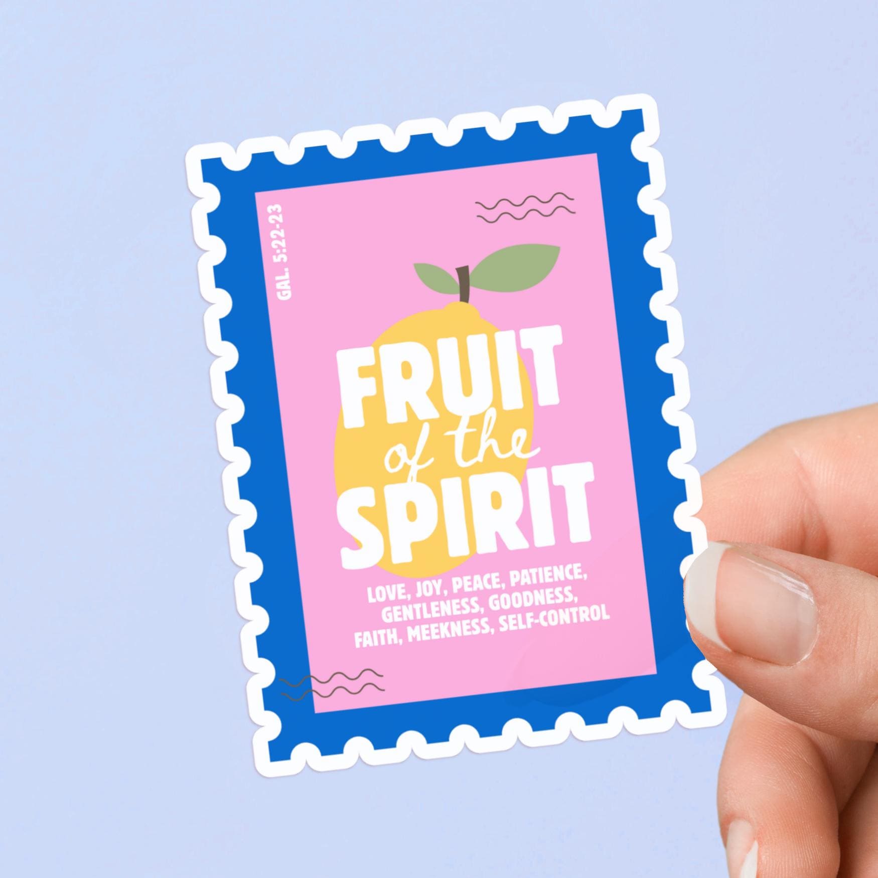 Christian Fruit of the Spirit Sticker Decal Religious Bible Verse ...