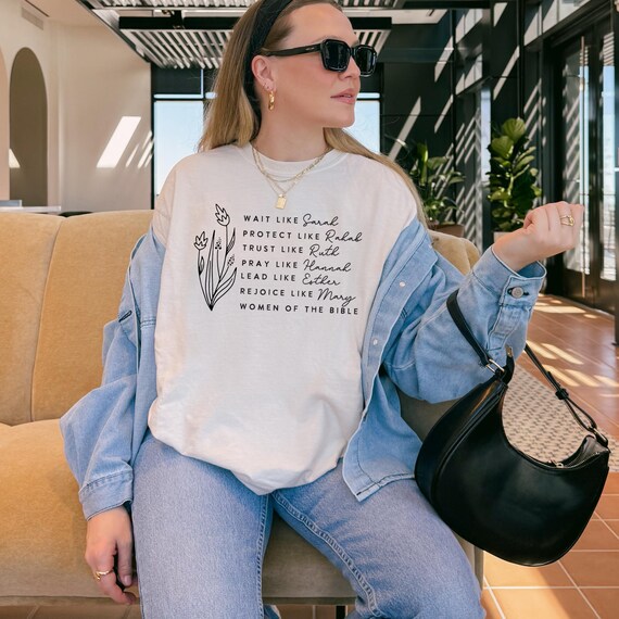 Bible Study Shirt Comfort Colors Christian Shirt Religious Tshirt Oversize Tee Faith Inspired Shirt Christian Gift for Church Friend