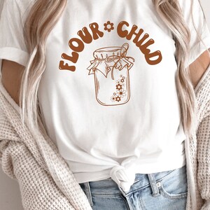 Sourdough Shirt Bread Baking TShirt Flour Power Funny Baker T-shirt Retro Baking Tee Cute Bread Shirt Sourdough Starter Shirt Baker Gift Tee