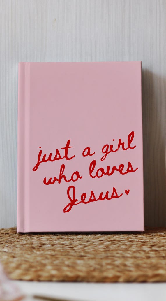 Prayer Journal Christian Bible Study Notebook Gift for Girl Who Loves Jesus Journal Bible Verse Notebook Sermon Notes Christian Gift