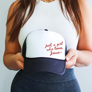 Jezus trucker hoed christelijke snapback geloof geïnspireerde kleding hoed Jezus minnaar trucker hoed jeugd groep hoed voor meisje patriottische christelijke hoed Dark Navy