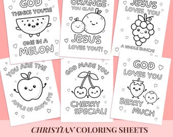 Feuilles de couleur chrétienne activité d'étude de la Bible pour enfants imprimable école du dimanche artisanat Saint-Valentin feuille d'activité pour église événement Bible imprimable