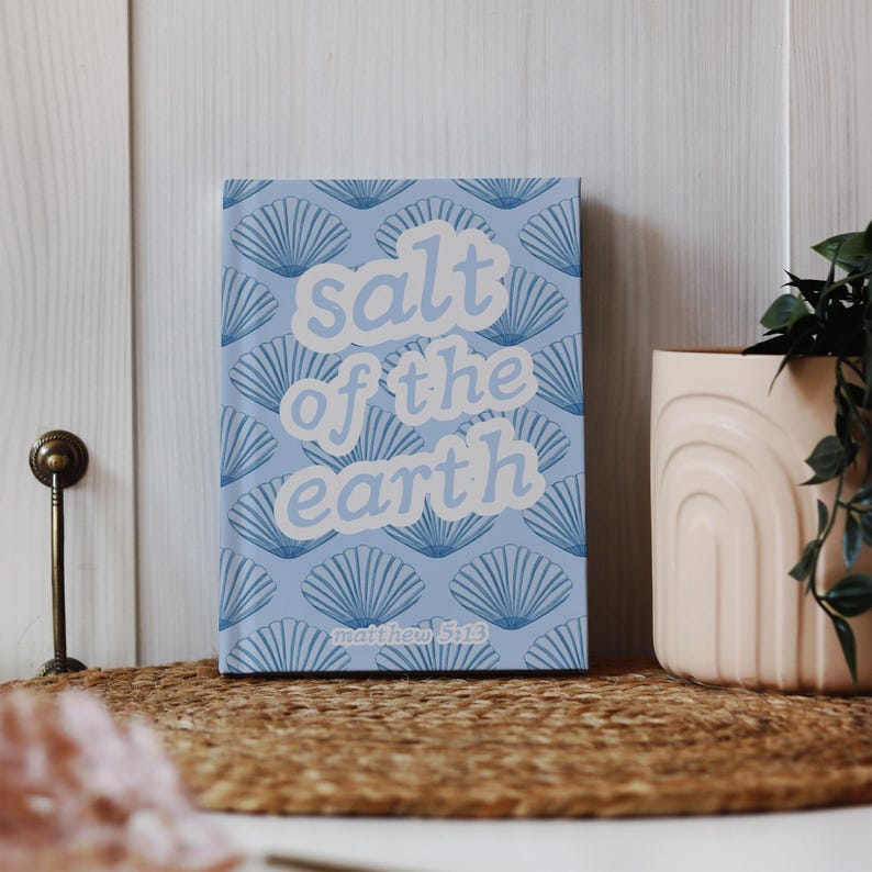 Beach Theme Christian Gift Idea Journal Gift for Friend Bible Verse Notebook for Church Event Coastal Aesthetic Womens Group Gift for VBS
