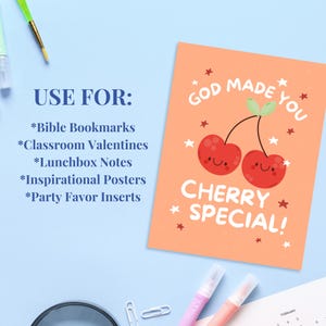 Printable Christian Cards for Kid Faith Inspired Bible Craft Printable Notes Class Party Bible Study Activity Youth Group Bible Study Cards
