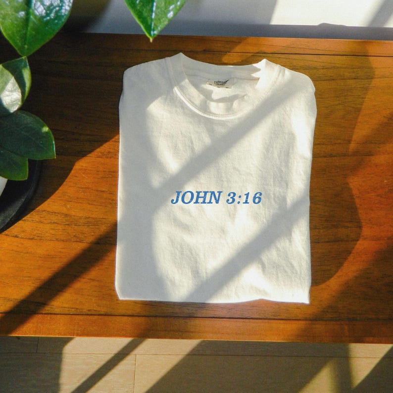 God so Loved Shirt Christian Tee Comfort Colors Bible Verse Tshirt Scripture Tee Christian Apparel for Believer Shirt Worship T-Shirt