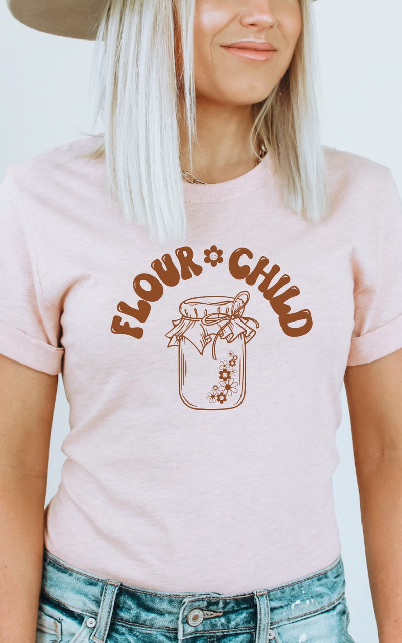 Sourdough Shirt Bread Baking TShirt Flour Power Funny Baker T-shirt Retro Baking Tee Cute Bread Shirt Sourdough Starter Shirt Baker Gift Tee