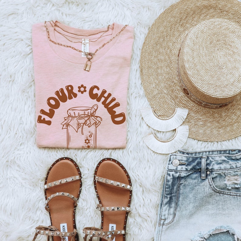 Sourdough Shirt Bread Baking TShirt Flour Power Funny Baker T-shirt Retro Baking Tee Cute Bread Shirt Sourdough Starter Shirt Baker Gift Tee