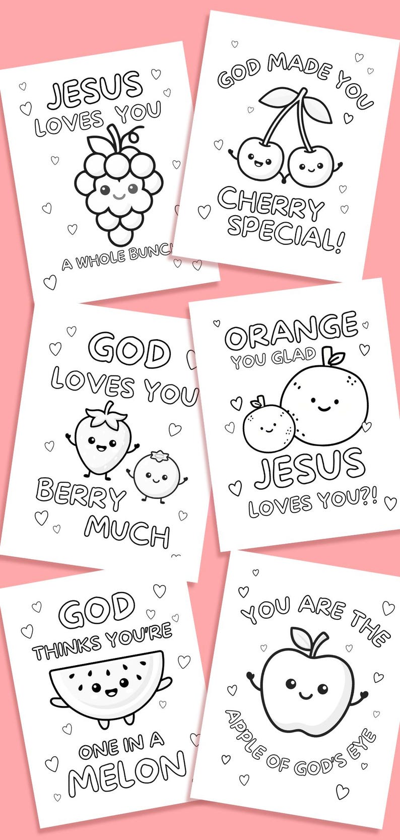 Christian Color Sheets Bible Study Activity for Kids Printable Sunday ...