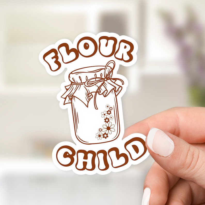 Sourdough Sticker Baking Lover Vinyl Sticker Retro Sticker for Sourdough Starter Jar Trendy Homestead Sticker Tumbler Sticker for Cookbook