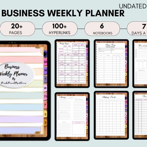 SMALL BUSINESS  Digital Notebook Goodnotes Template Ipad Planner Digital Notability Planner 2023 Digital Hyperlinked Planner Downloads