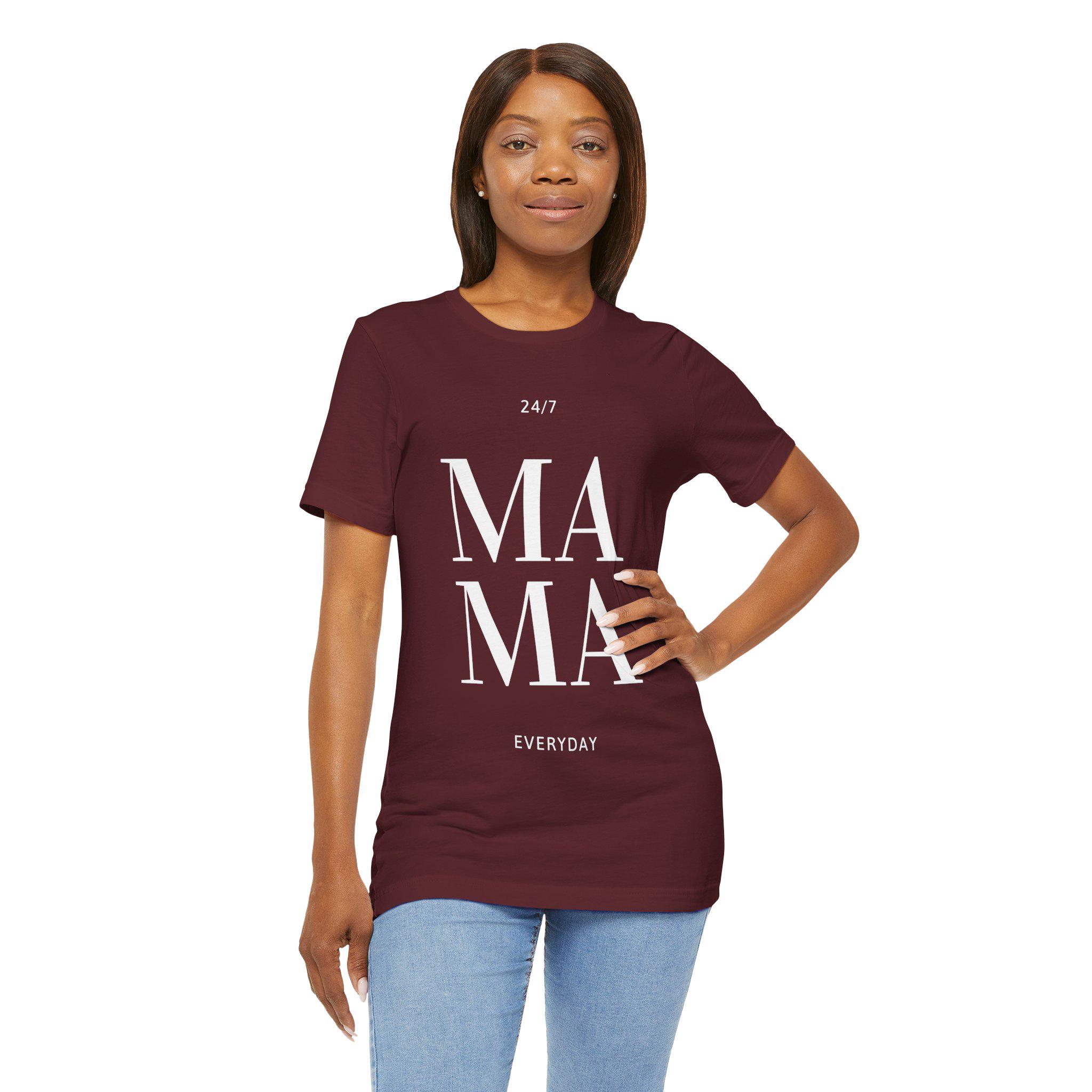 Mama 24/7 Women's T-shirt Classic Everyday Tee for Moms - Etsy