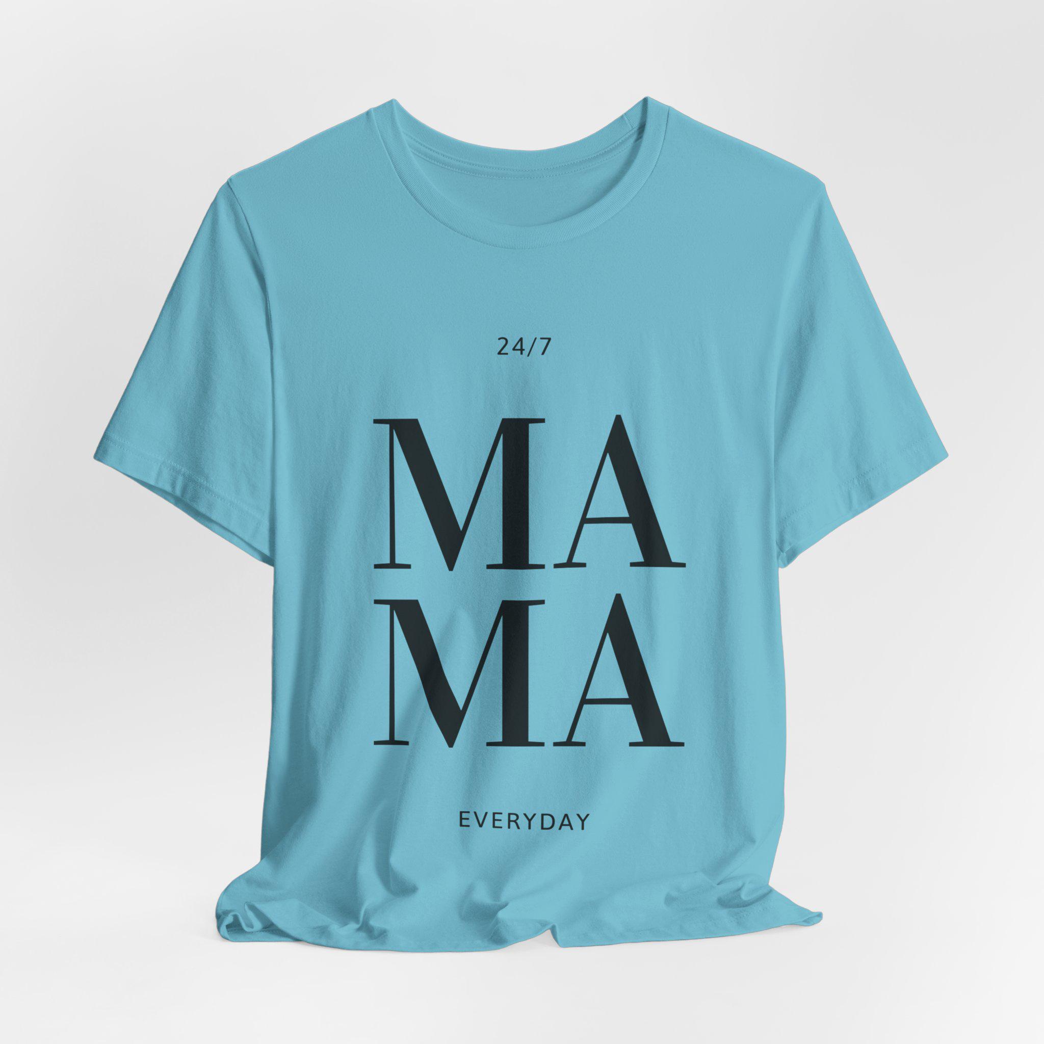 Mama 24/7 Women's T-shirt Classic Everyday Tee for Moms - Etsy