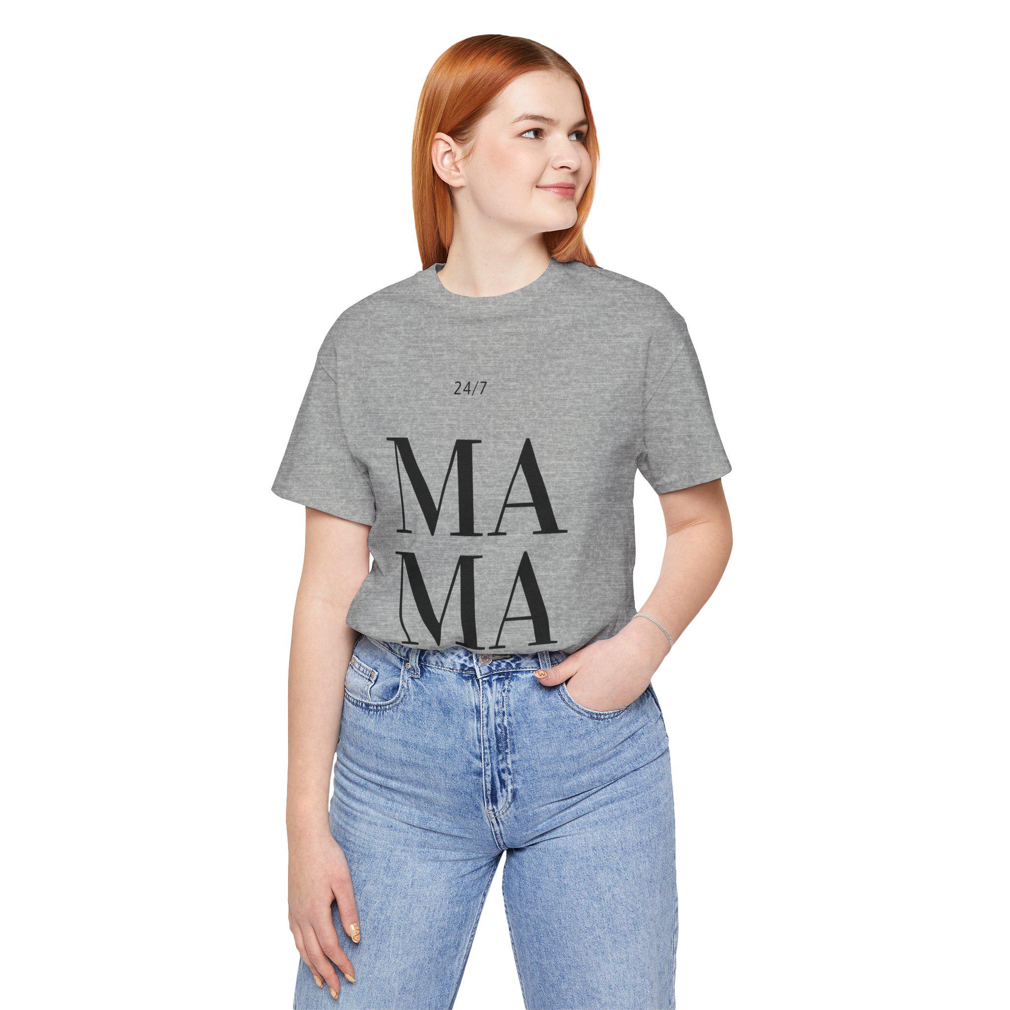 Mama 24/7 Women's T-shirt Classic Everyday Tee for Moms - Etsy